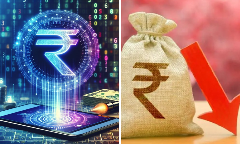 Rupee struggles