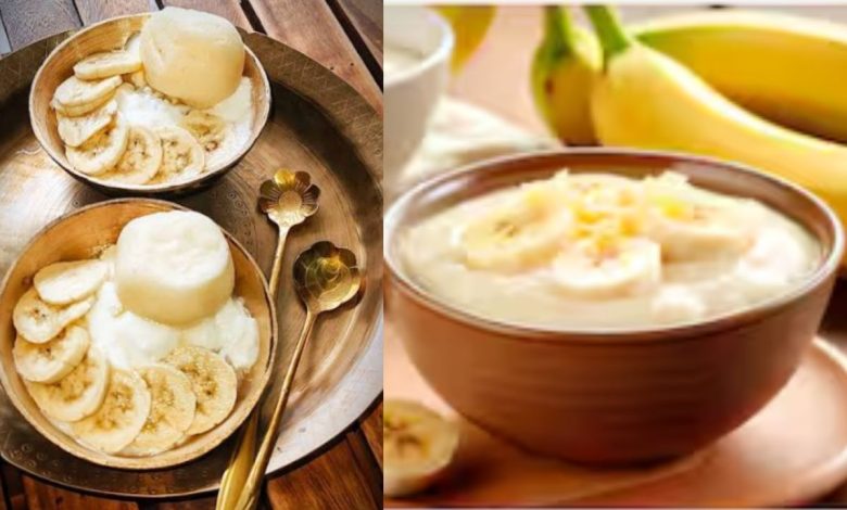 Banana with Curd Rice