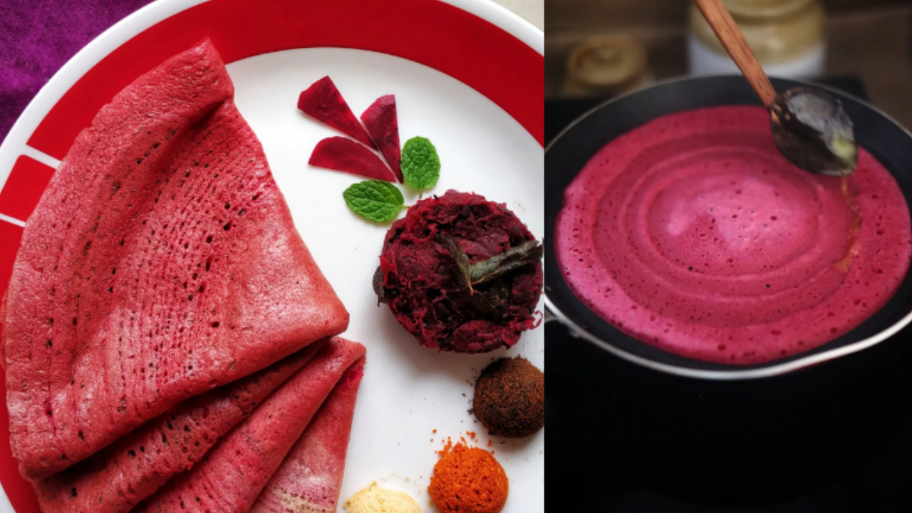 Beetroot Dosa