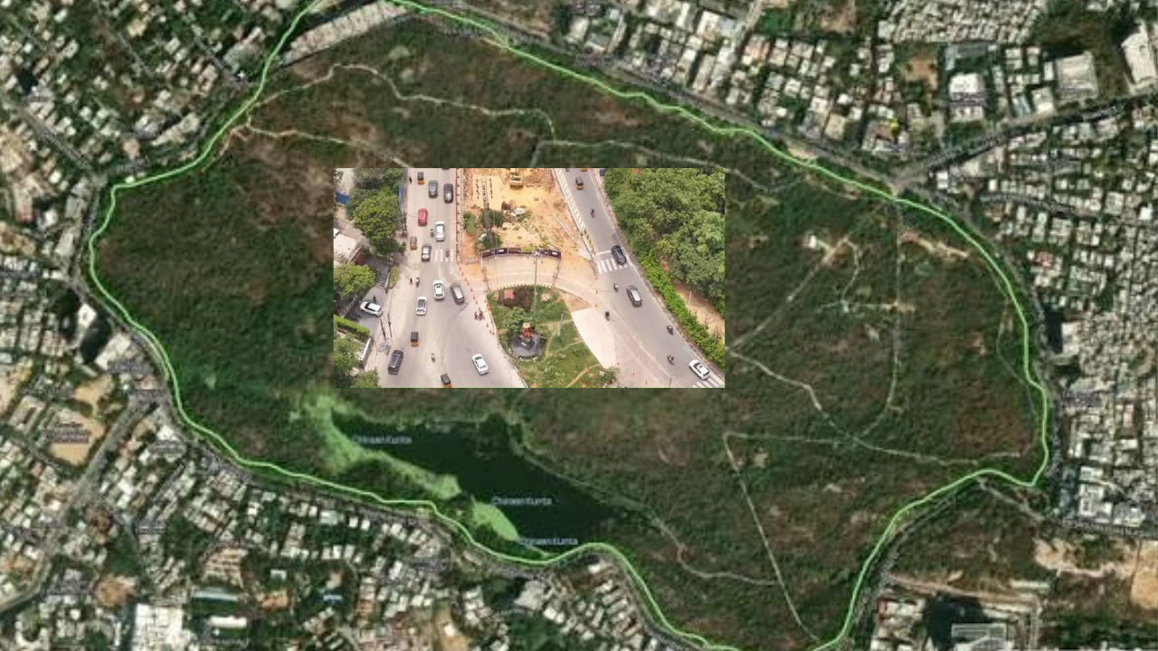 Route Map Around KBR Park