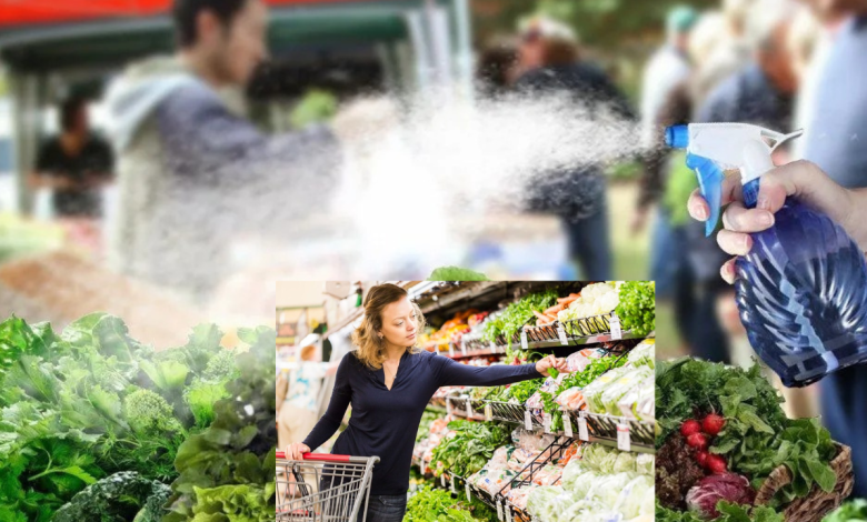 Vegetables Water Spraying