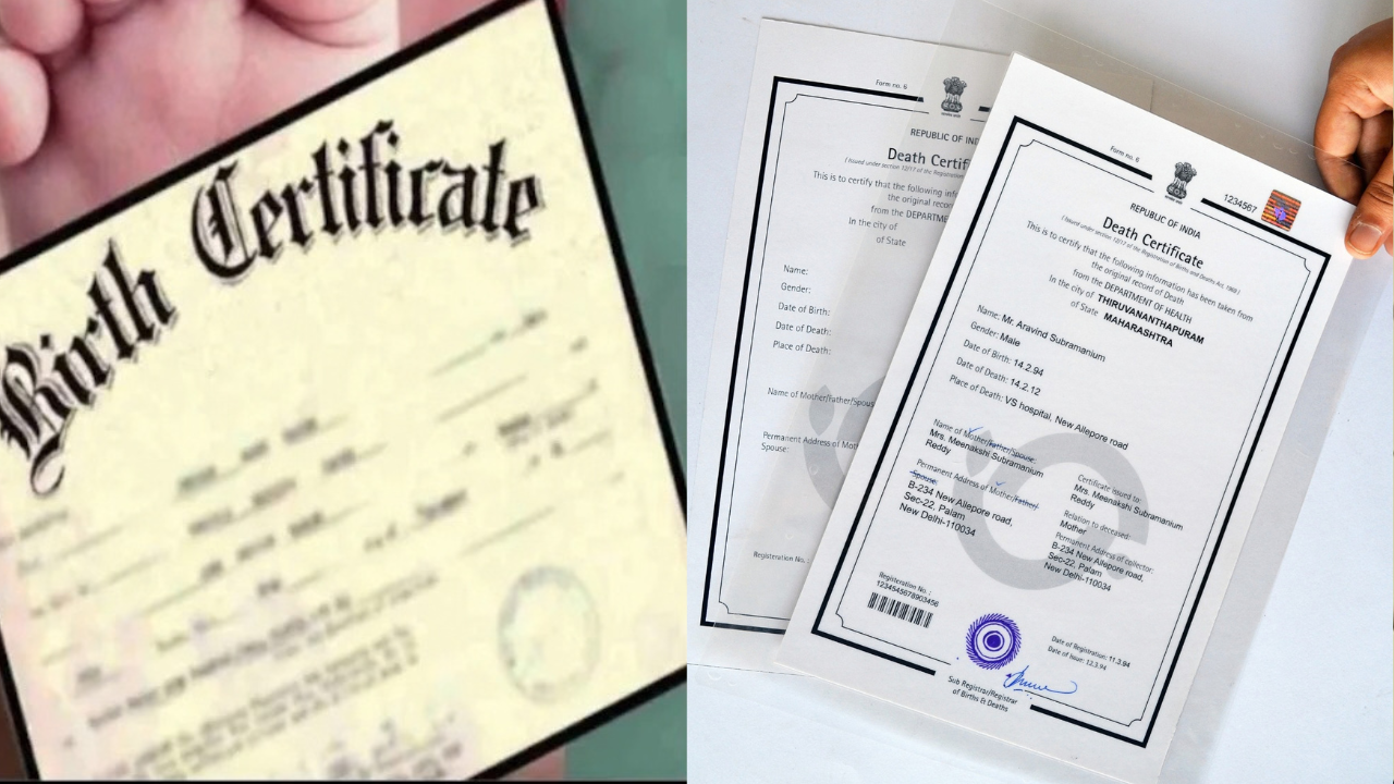 Birth And Death Certificates