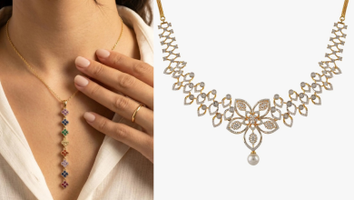 Geometric Floral Silver Gold